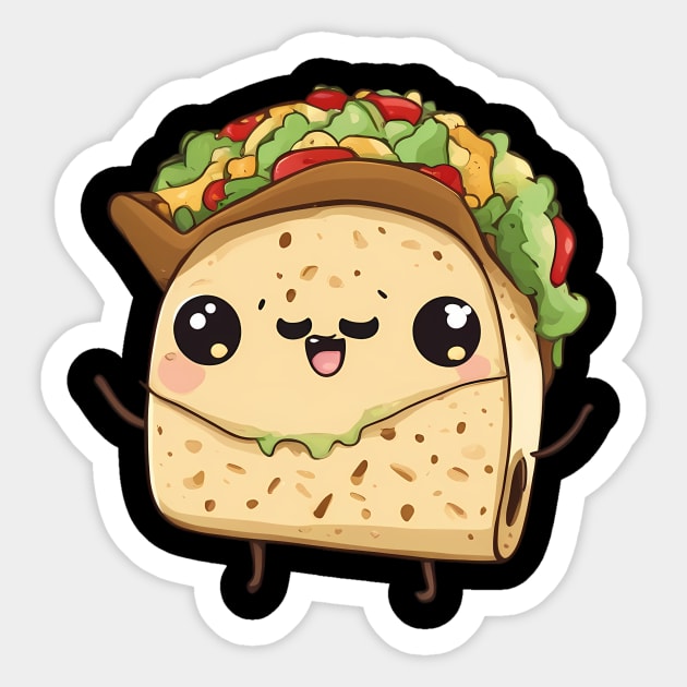 Funny Taco Sticker by animegirlnft